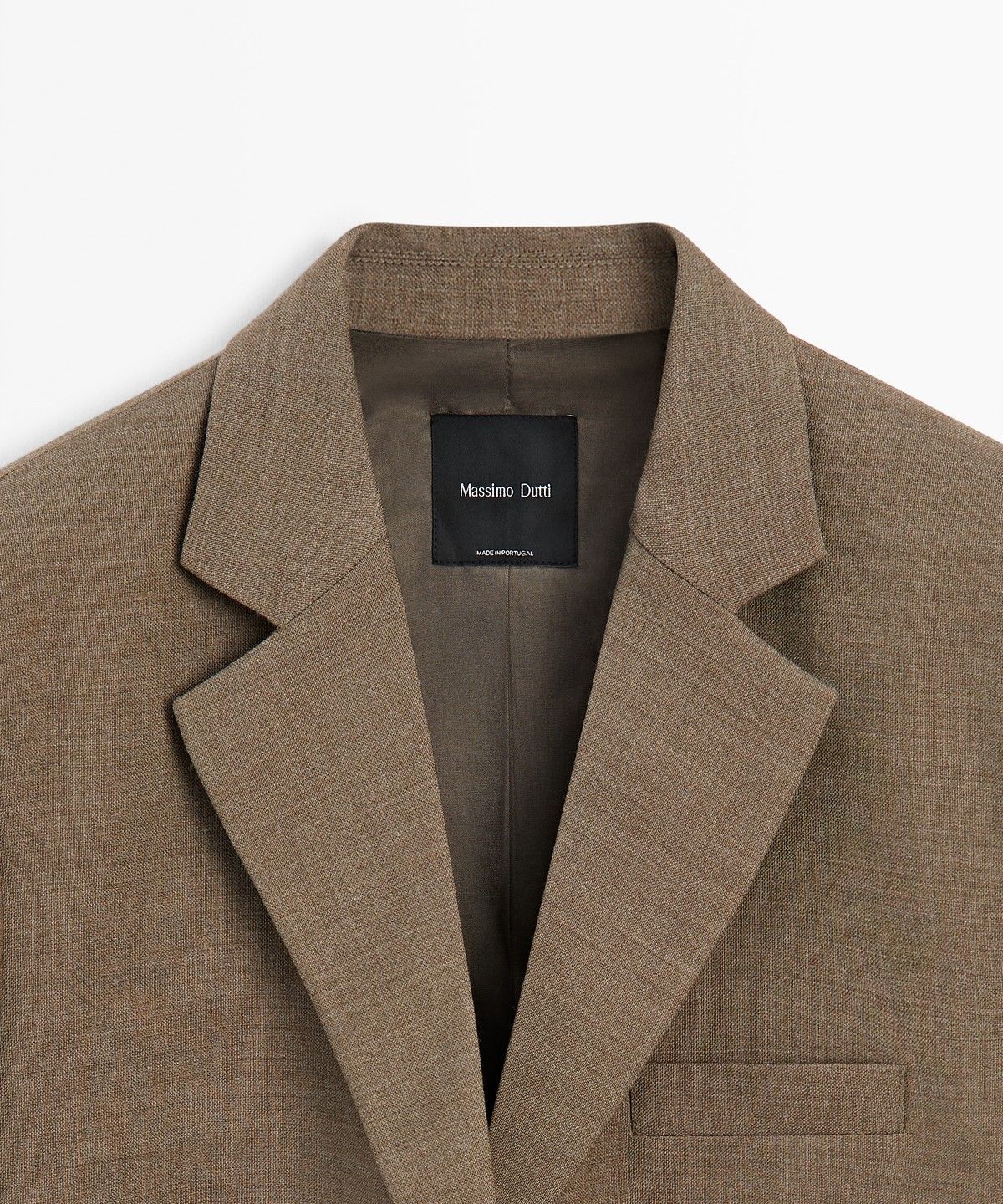 마시모두띠(MASSIMO DUTTI) 울 100% 멜란지 수트 블레이저