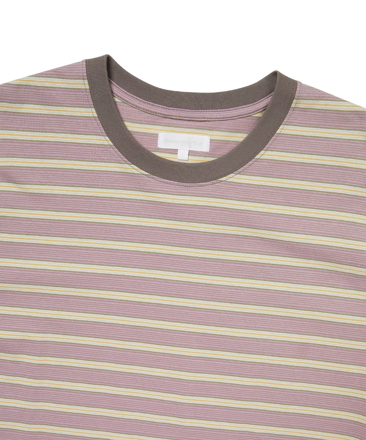 디스이즈네버댓(THISISNEVERTHAT) Striped Tee Pink