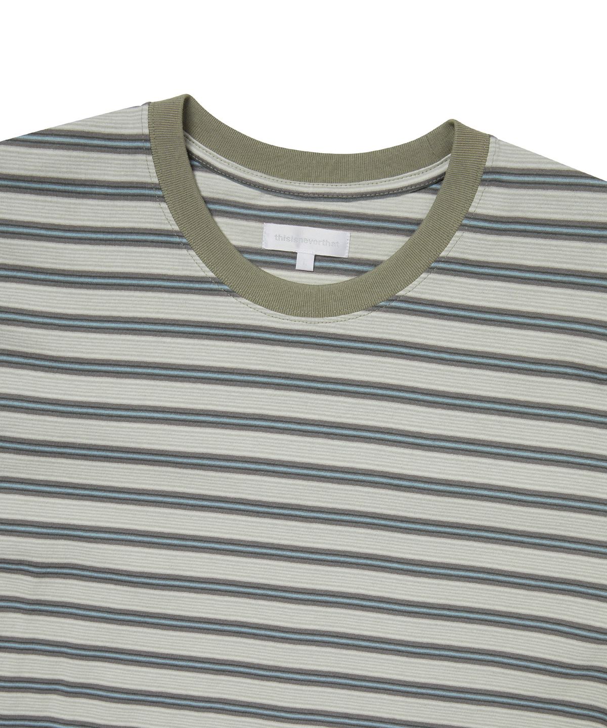 디스이즈네버댓(THISISNEVERTHAT) Striped Tee Ivory