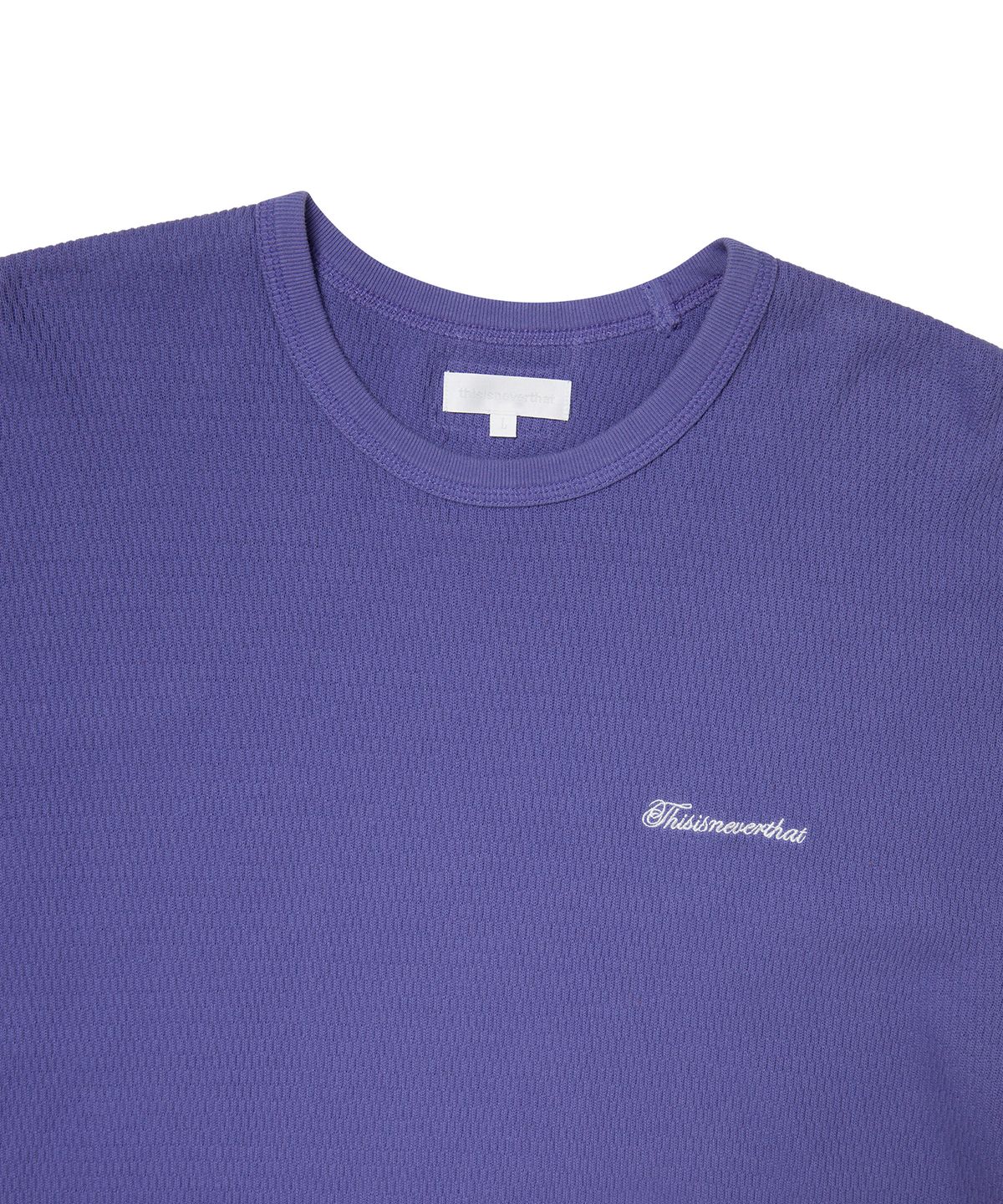 디스이즈네버댓(THISISNEVERTHAT) Waffle Tee Purple
