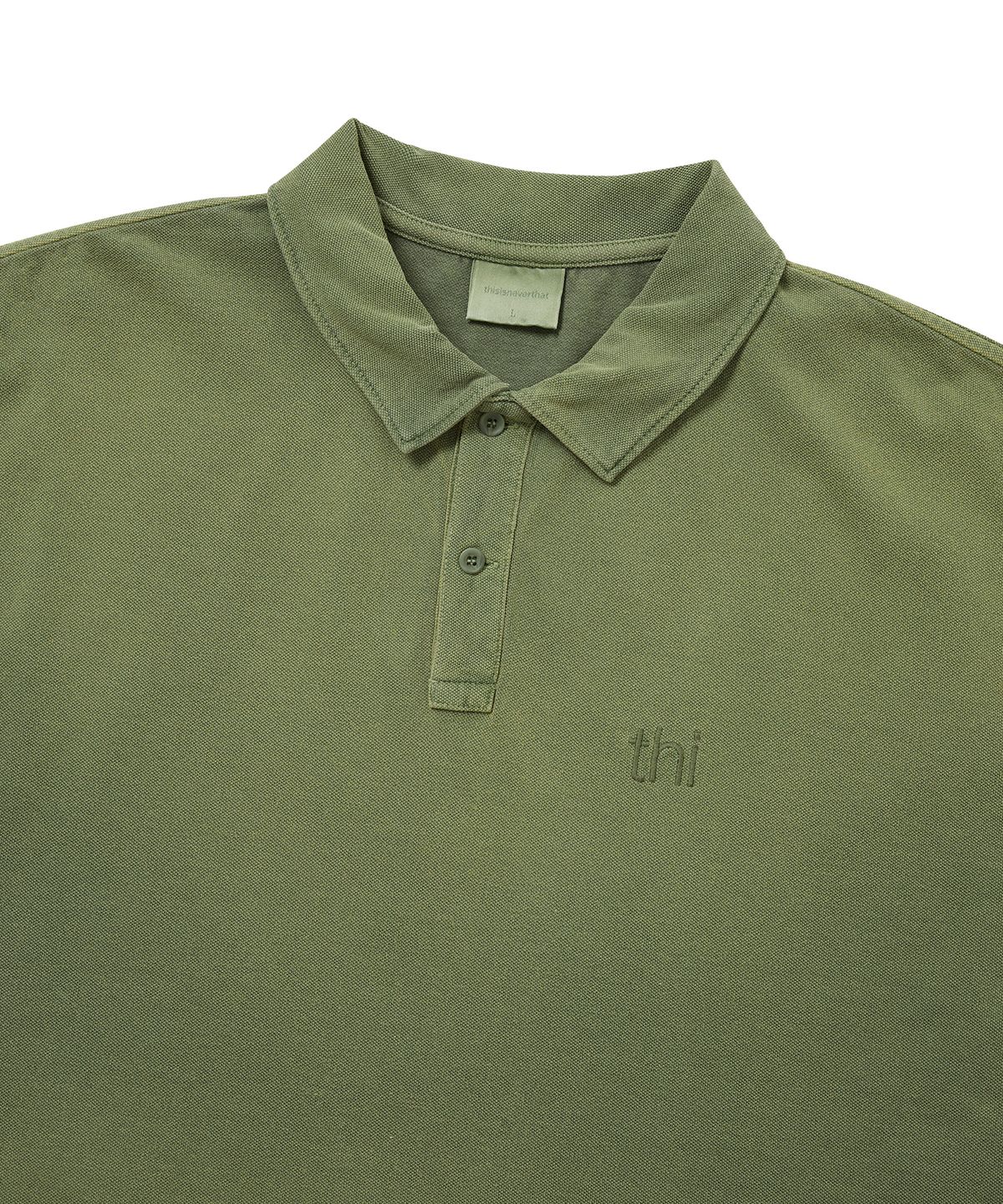 디스이즈네버댓(THISISNEVERTHAT) Washed Polo Shirt Olive