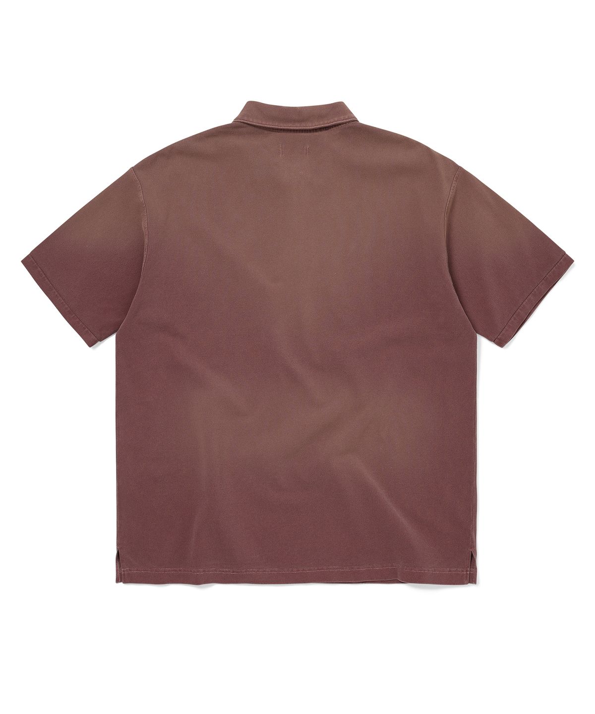 디스이즈네버댓(THISISNEVERTHAT) Washed Polo Shirt Burgundy