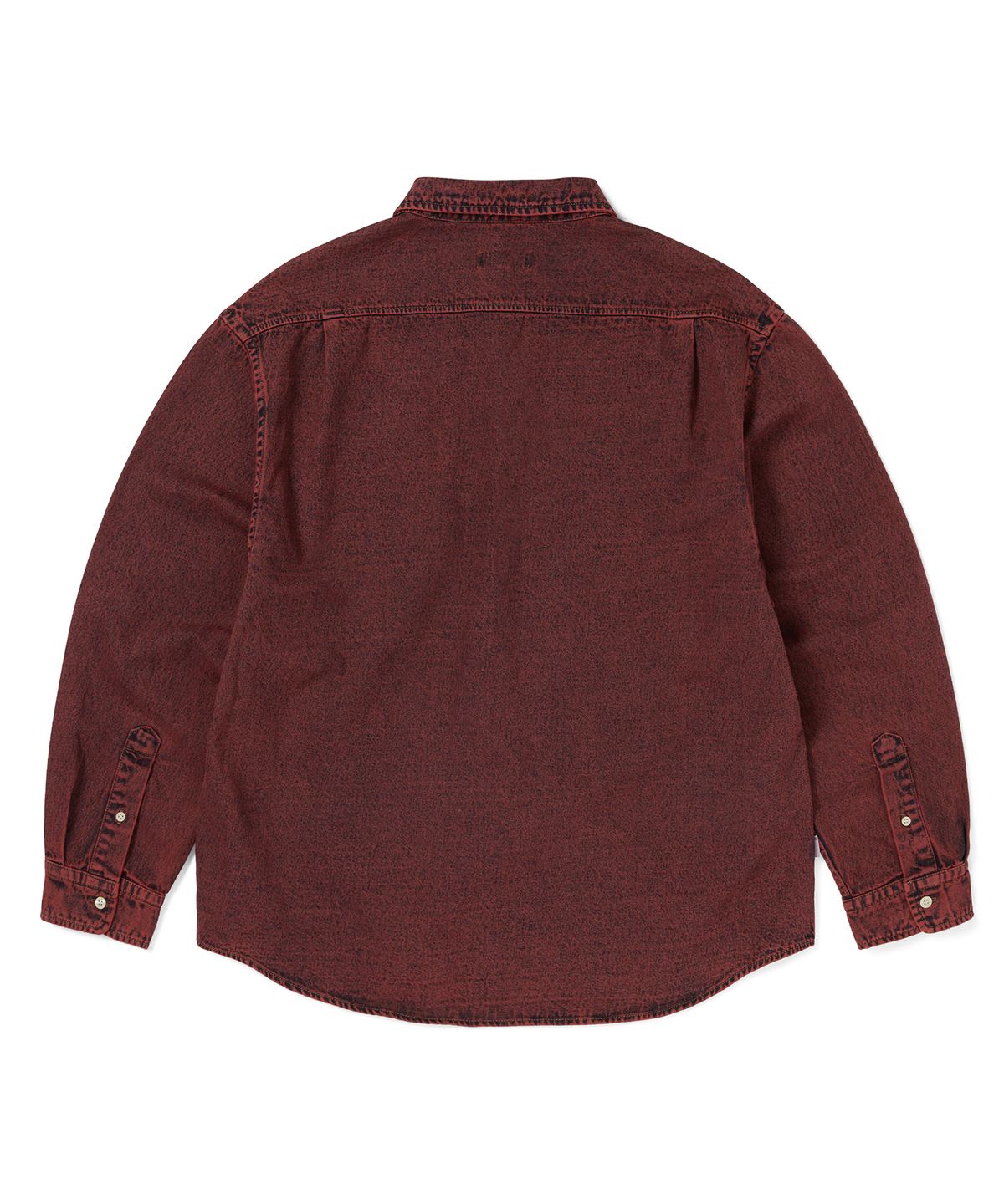 디스이즈네버댓(THISISNEVERTHAT) Washed Denim Shirt Red