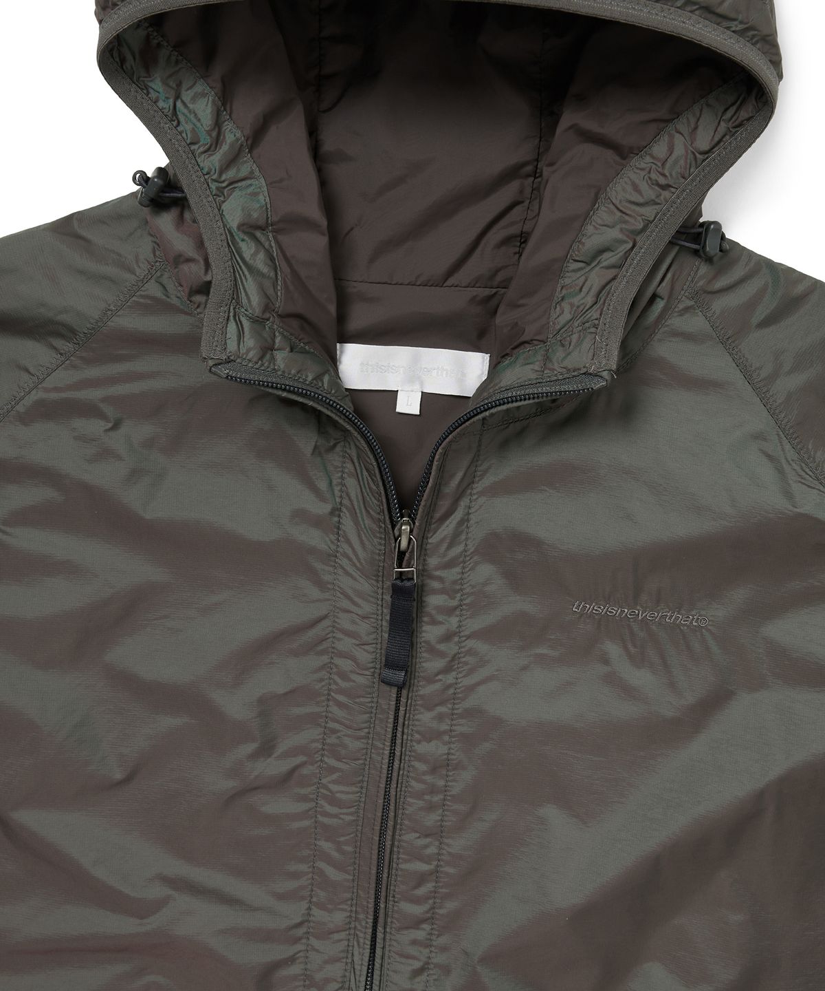 디스이즈네버댓(THISISNEVERTHAT) PERTEX® SP-Logo Windbreaker Olive