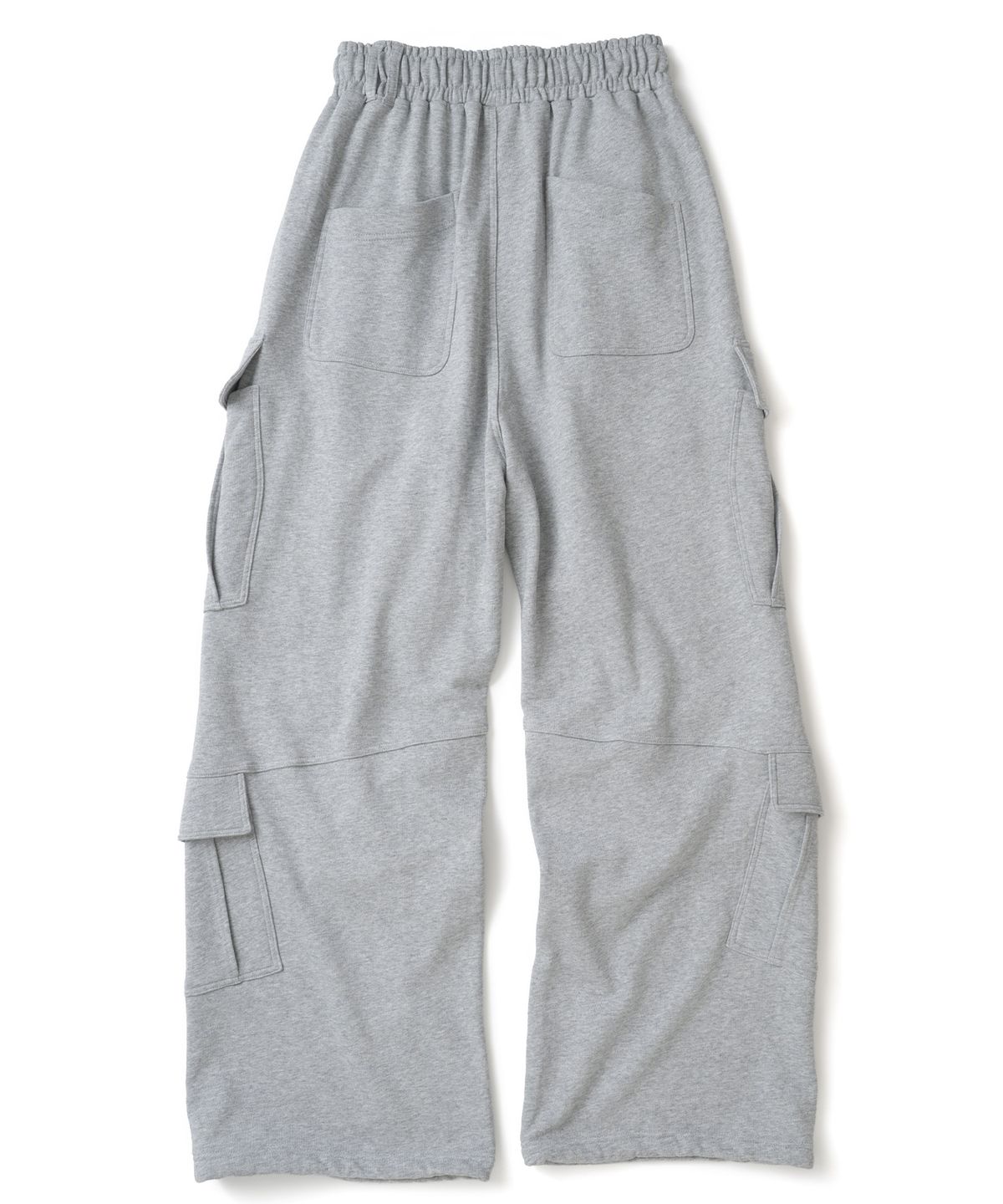 낫포너드(NOT4NERD) Diagonal Panel Dart Cargo Sweat Pants - Grey