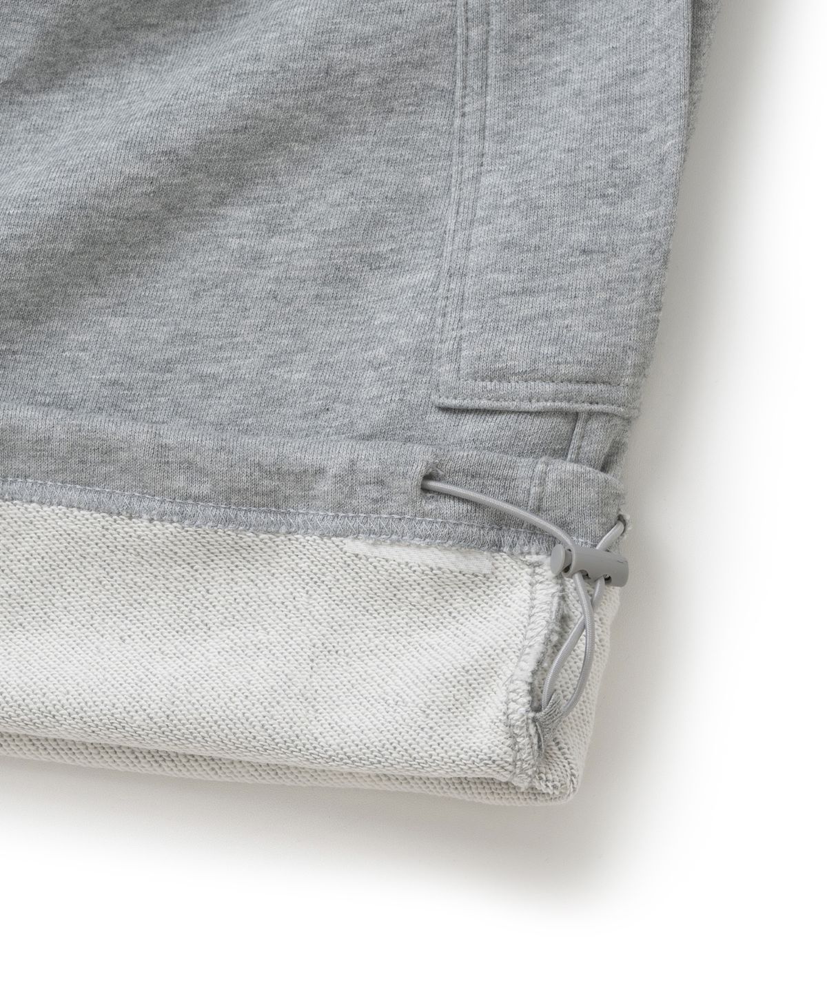 낫포너드(NOT4NERD) Diagonal Panel Dart Cargo Sweat Pants - Grey
