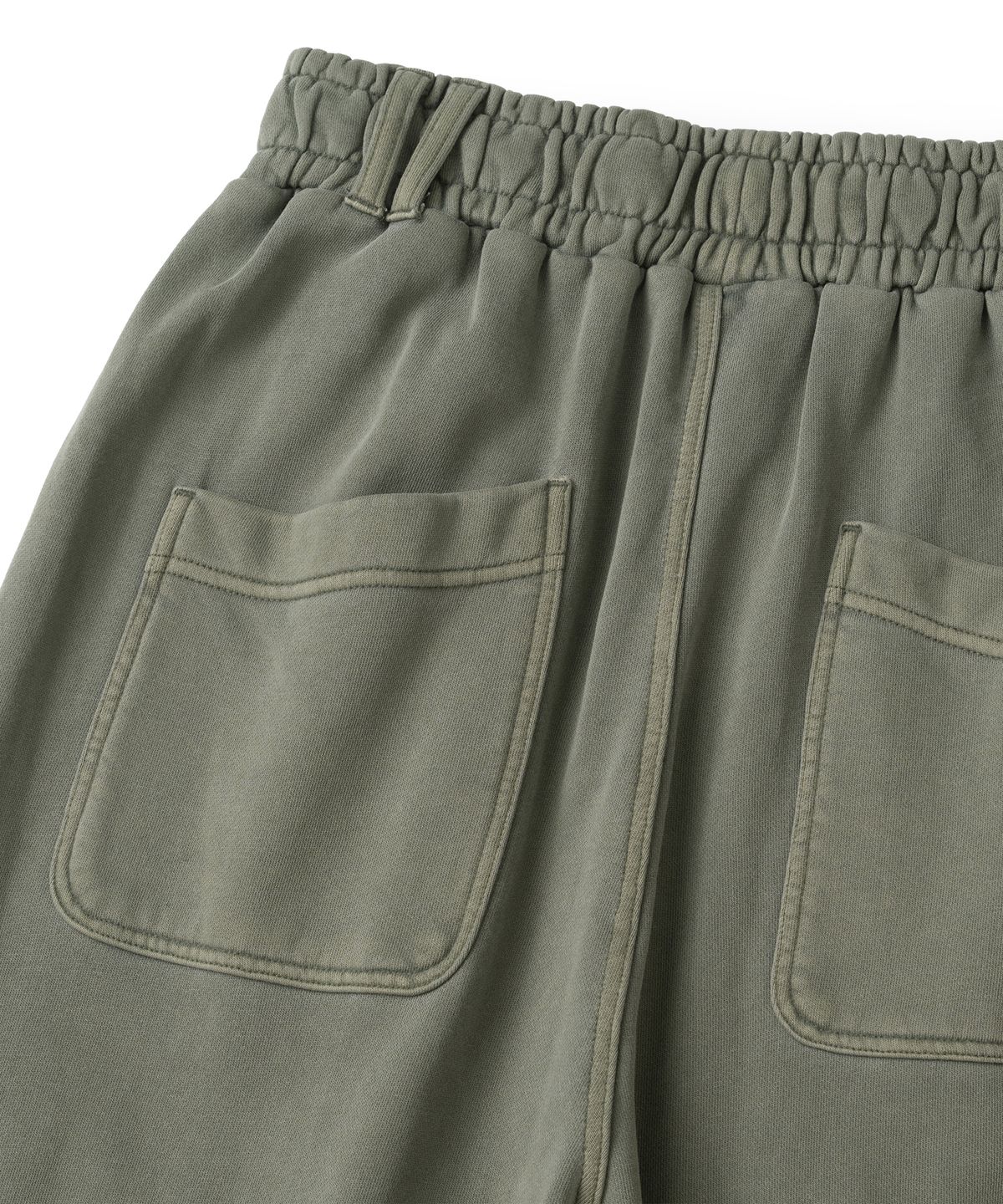 낫포너드(NOT4NERD) Diagonal Panel Dart Cargo Sweat Pants - Khaki