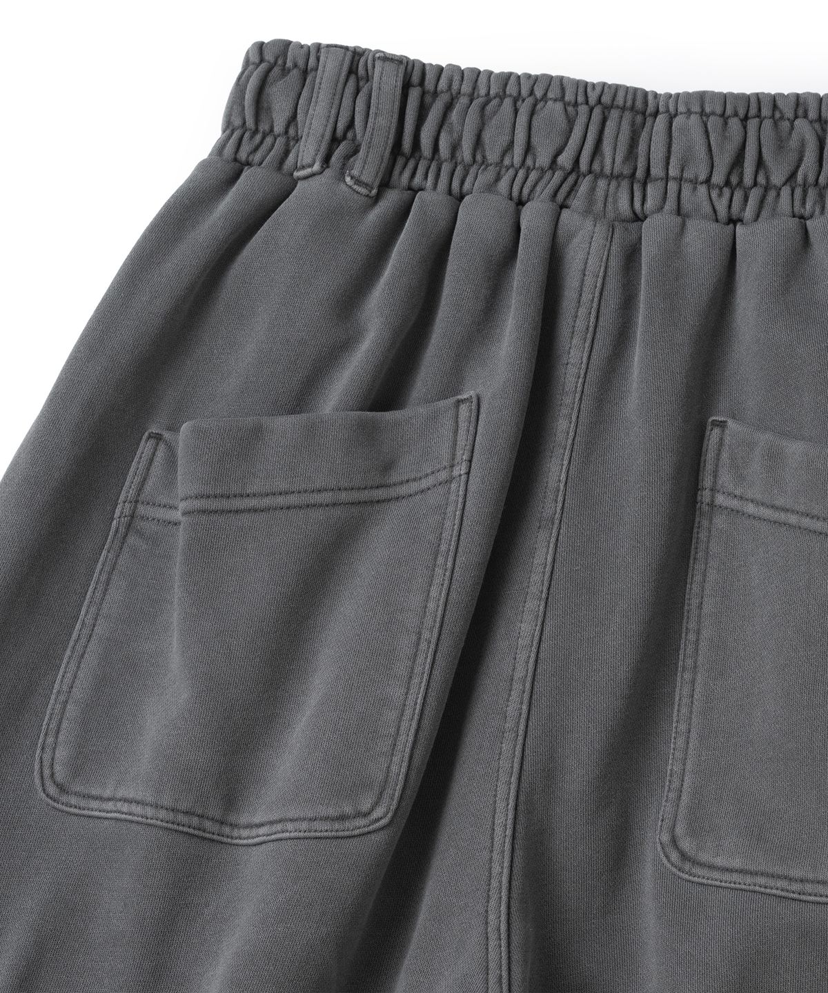 낫포너드(NOT4NERD) Diagonal Panel Dart Cargo Sweat Pants - Charcoal
