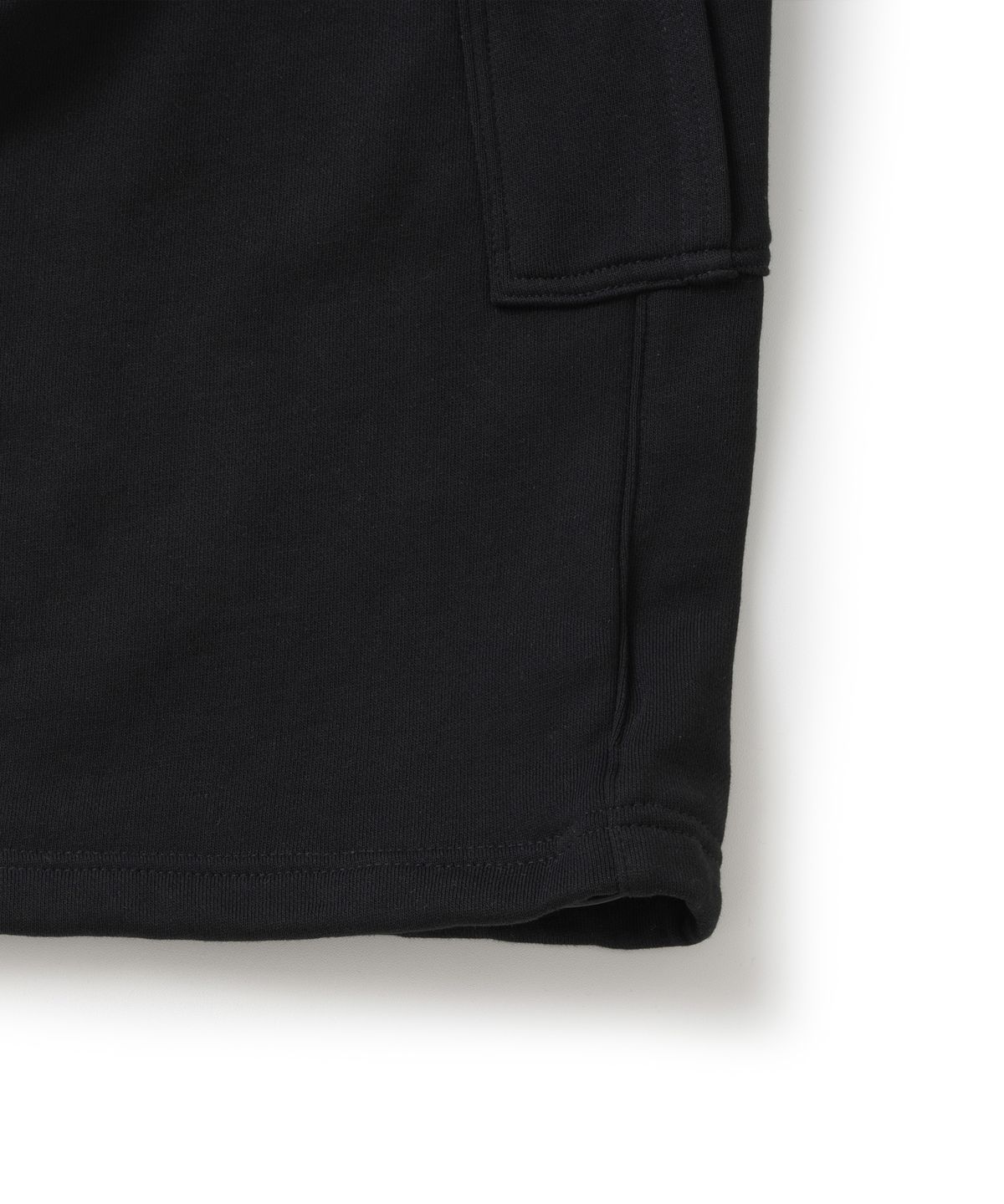 낫포너드(NOT4NERD) Diagonal Panel Dart Cargo Sweat Pants - Black