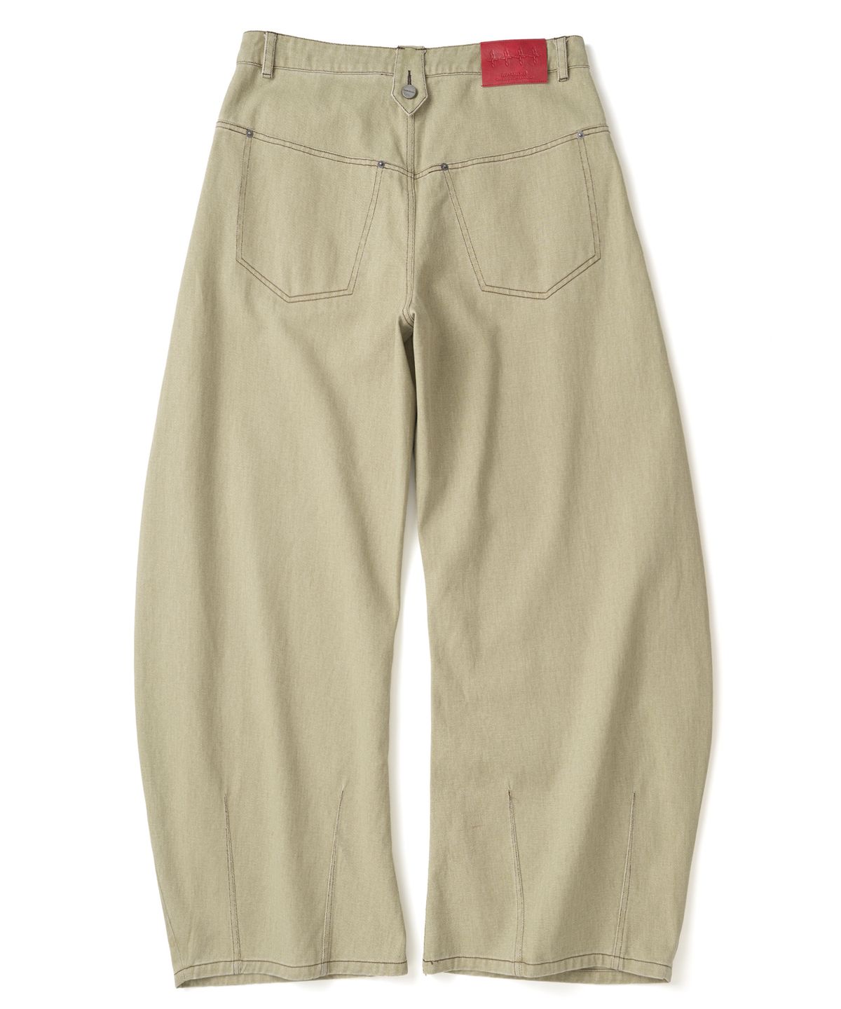 낫포너드(NOT4NERD) Button Fly Darted Denim Pants - Beige