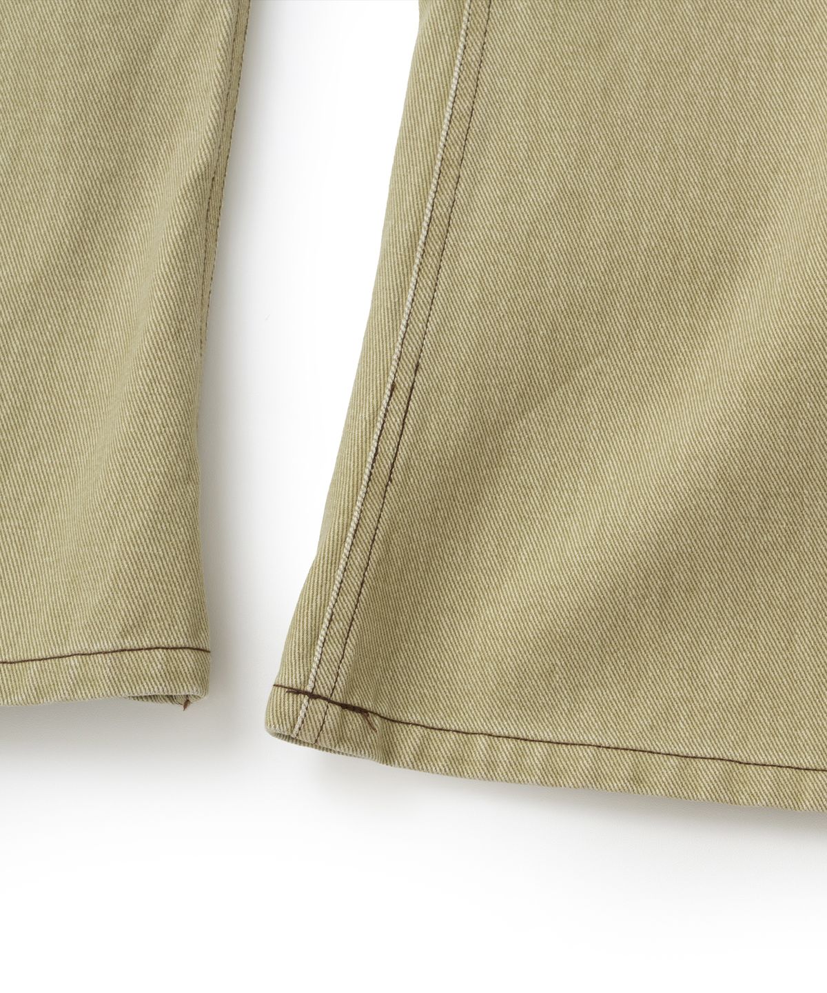 낫포너드(NOT4NERD) Button Fly Darted Denim Pants - Beige
