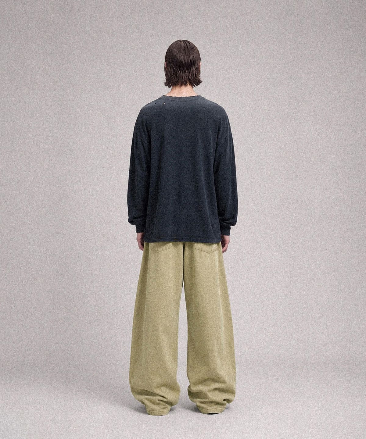 낫포너드(NOT4NERD) Button Fly Darted Denim Pants - Beige