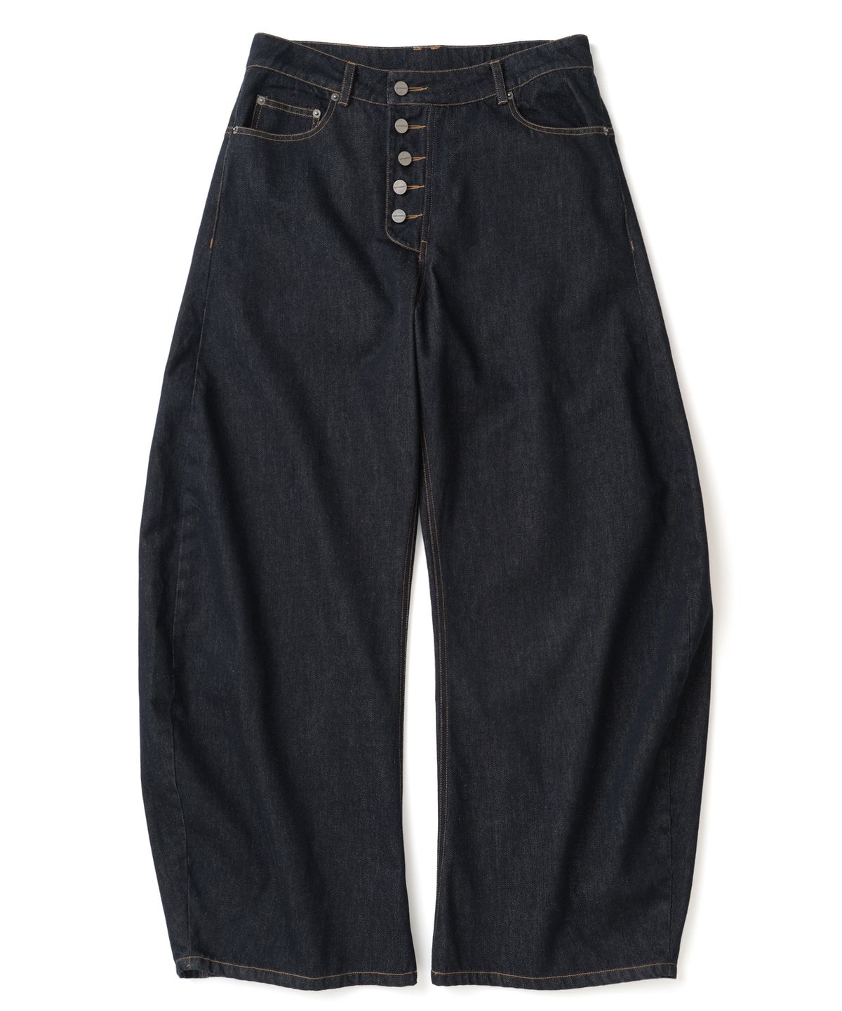 낫포너드(NOT4NERD) Button Fly Darted Denim Pants - Deep Indigo