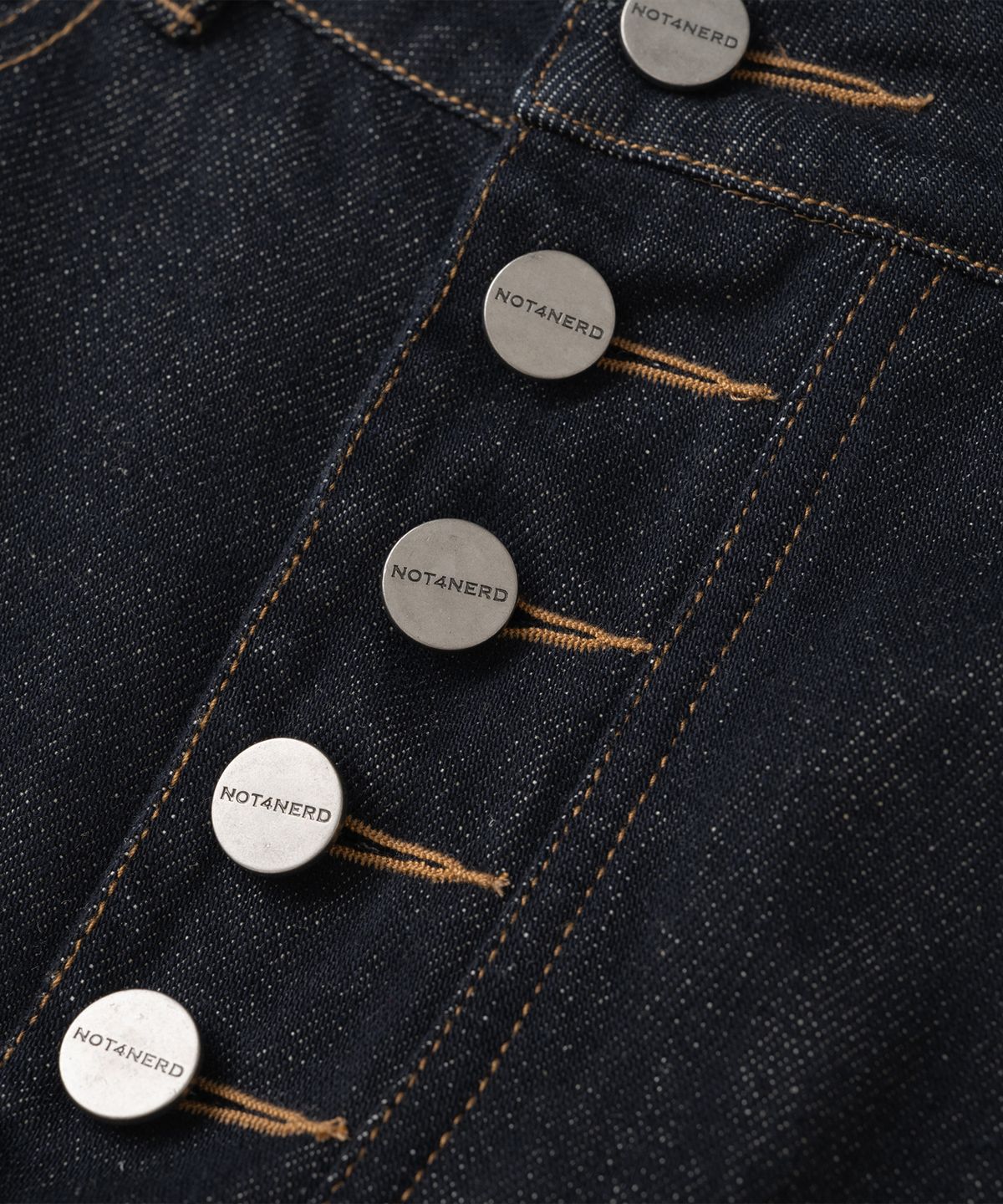 낫포너드(NOT4NERD) Button Fly Darted Denim Pants - Deep Indigo
