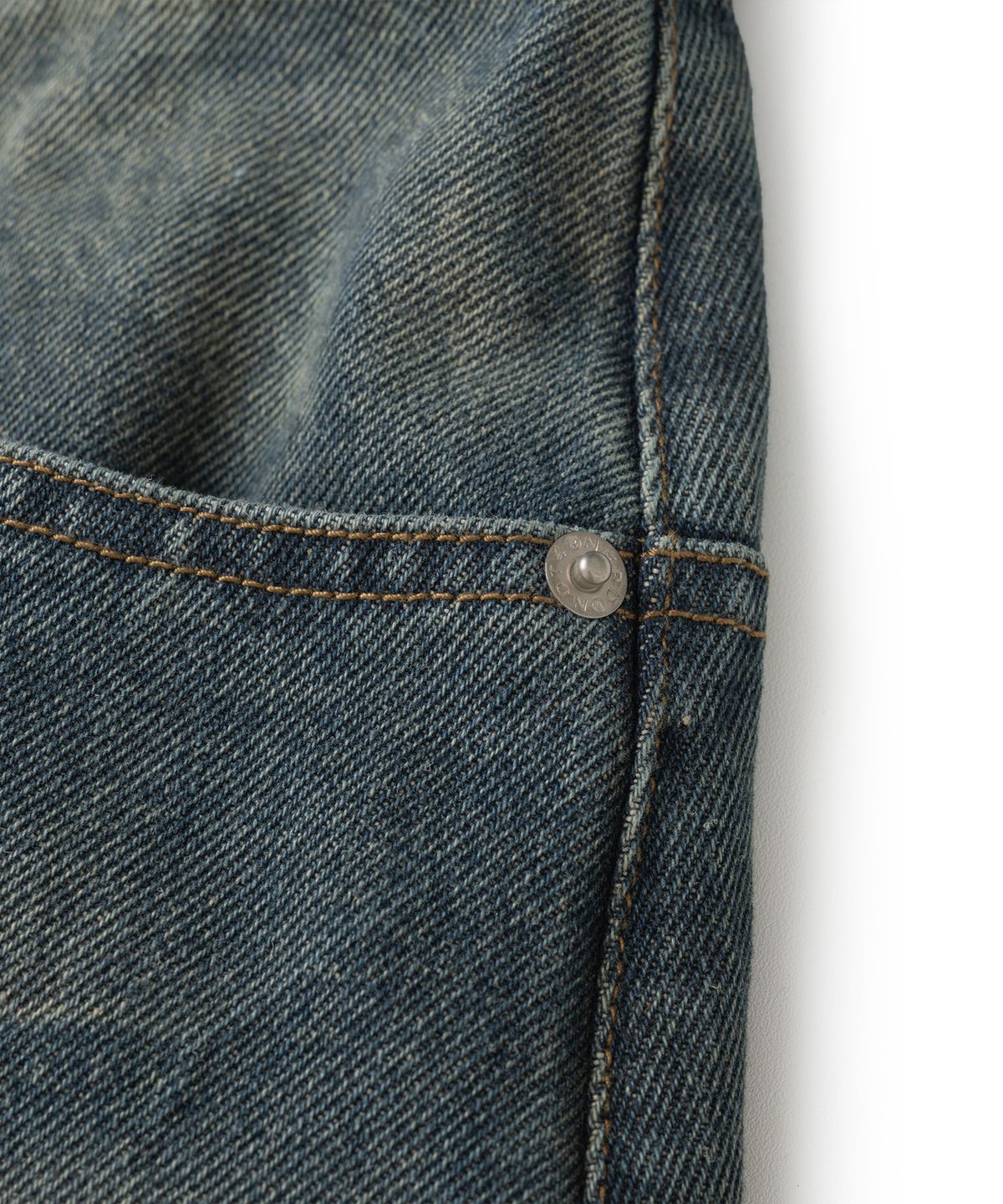 낫포너드(NOT4NERD) Button Fly Darted Denim Pants - Deep Blue