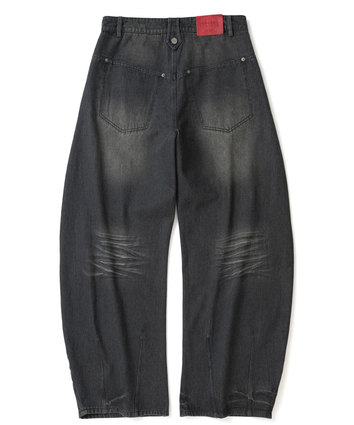 낫포너드(NOT4NERD) Button Fly Darted Denim Pants - Black