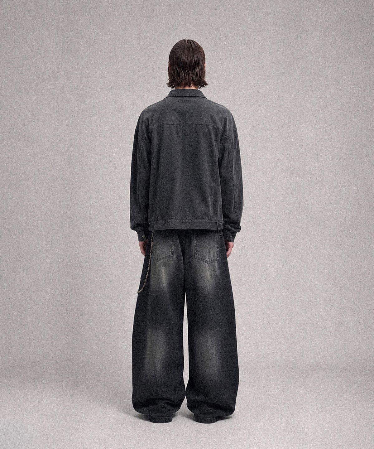 낫포너드(NOT4NERD) Button Fly Darted Denim Pants - Black