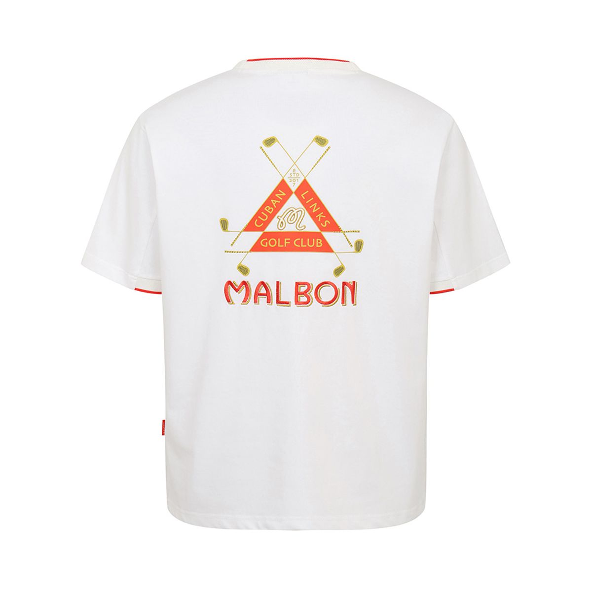 말본 골프(MALBON GOLF) 버킷 쿠바 유니 라운드 티셔츠 OFF WHITE