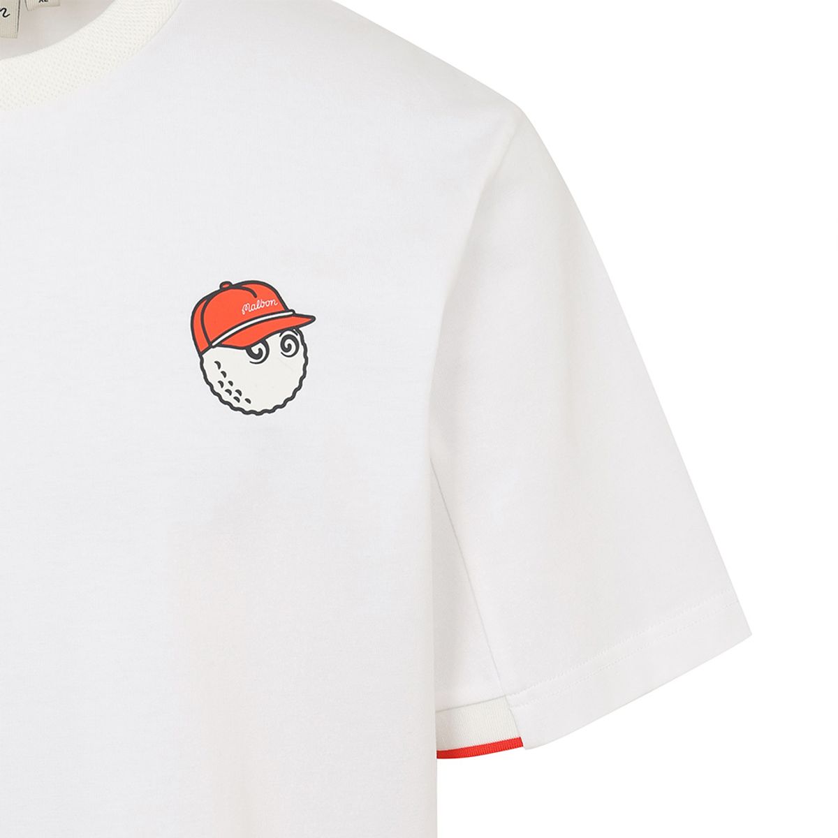 말본 골프(MALBON GOLF) 버킷 쿠바 유니 라운드 티셔츠 OFF WHITE