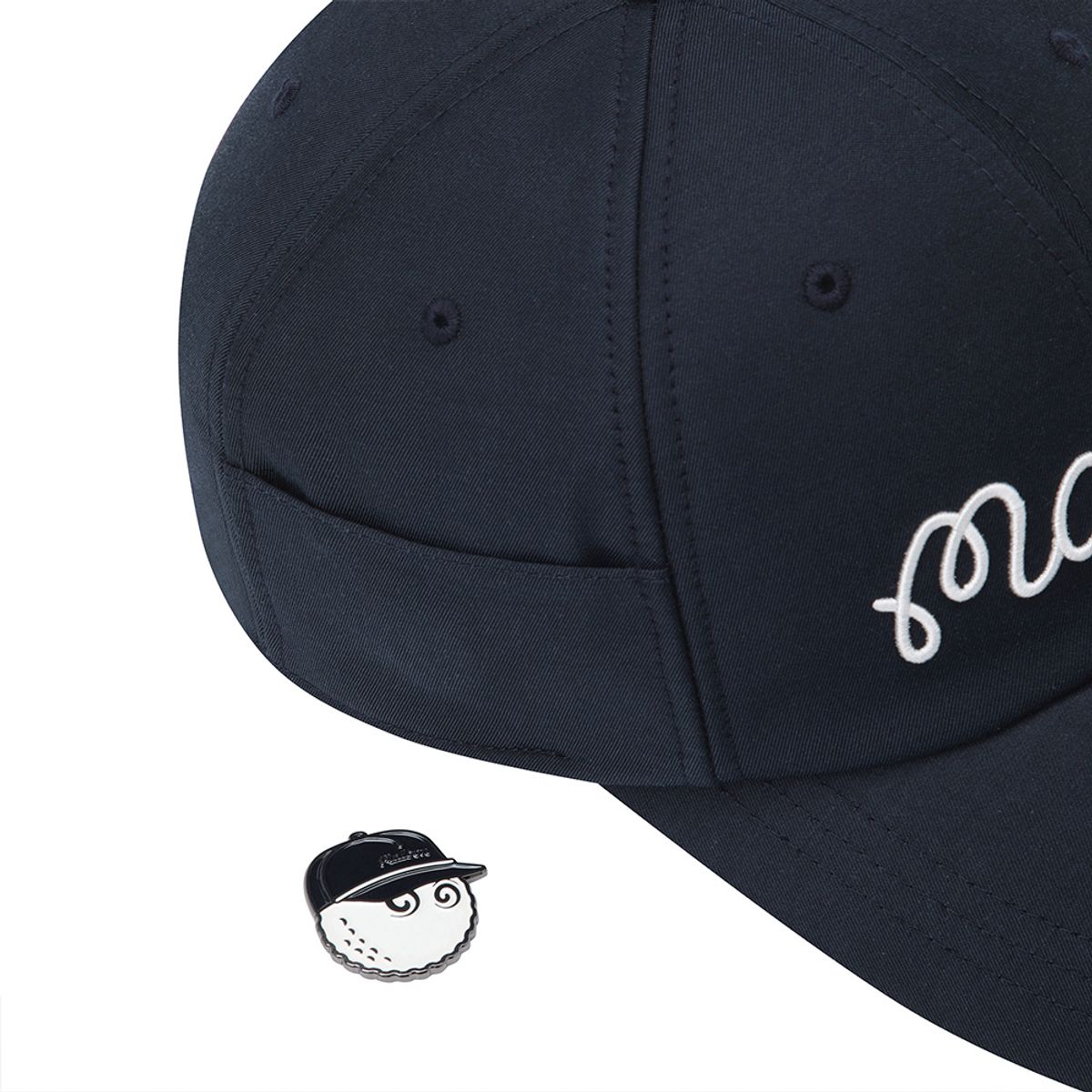 말본 골프(MALBON GOLF) 뉴 사이드 패널 볼마커 볼캡 NAVY