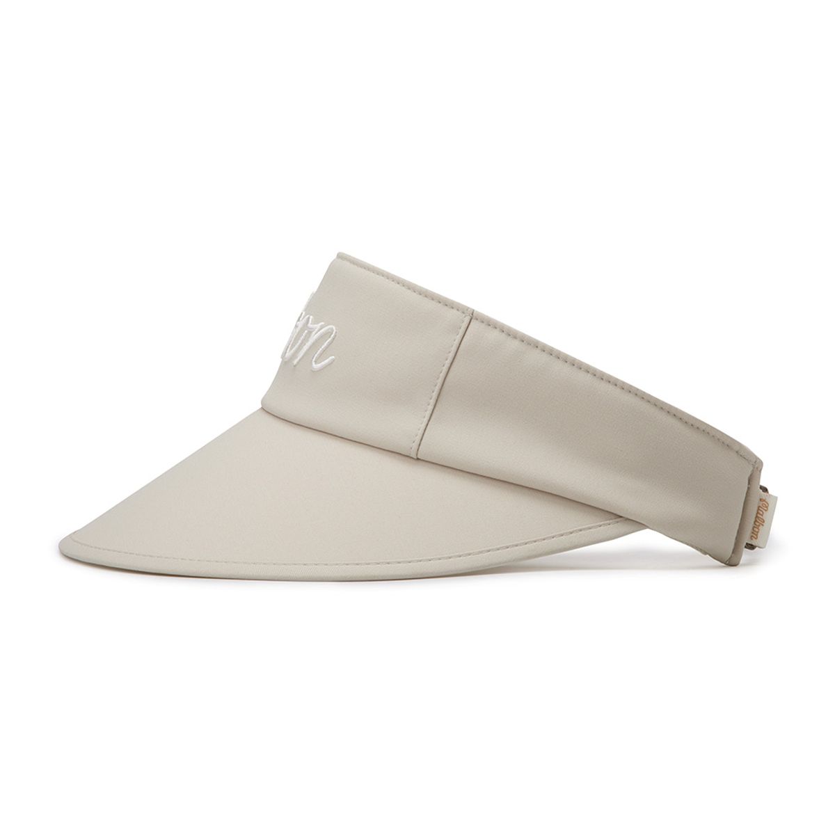 말본 골프(MALBON GOLF) 말본 로고 와이드챙 바이저 BEIGE (WOMAN)