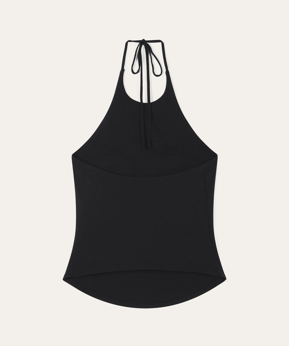 오베르(AUBER) Pad Cup Halter Top - Black