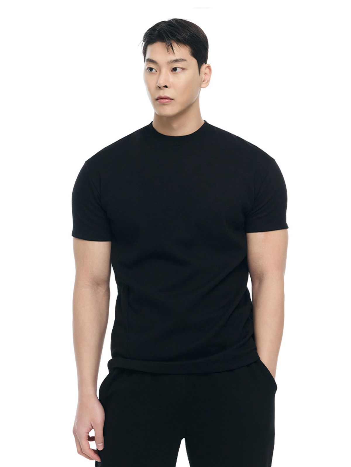 바이젝(BYSEC) [SET] 퍼펙트 특양면 무지 머슬핏 반팔 티셔츠_7Color + 퍼펙트 특양면 무지 버뮤다 팬츠_4Color