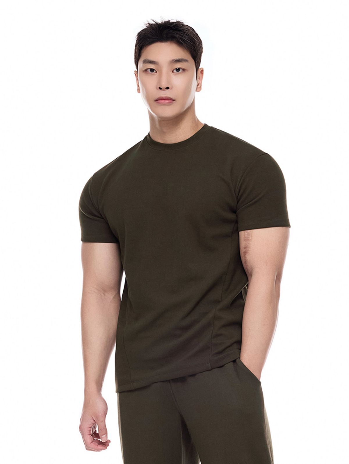 바이젝(BYSEC) [SET] 퍼펙트 특양면 무지 머슬핏 반팔 티셔츠_7Color + 퍼펙트 특양면 무지 버뮤다 팬츠_4Color