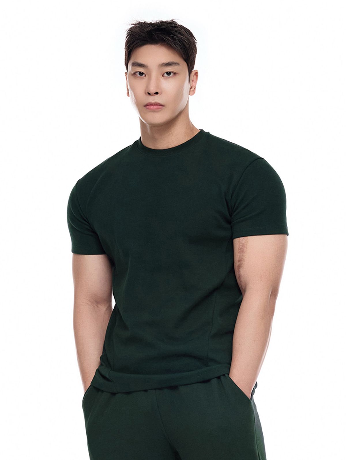 바이젝(BYSEC) [SET] 퍼펙트 특양면 무지 머슬핏 반팔 티셔츠_7Color + 퍼펙트 특양면 무지 버뮤다 팬츠_4Color
