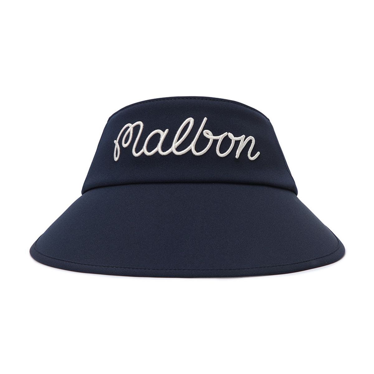말본 골프(MALBON GOLF) 말본 로고 와이드챙 바이저 NAVY (WOMAN)