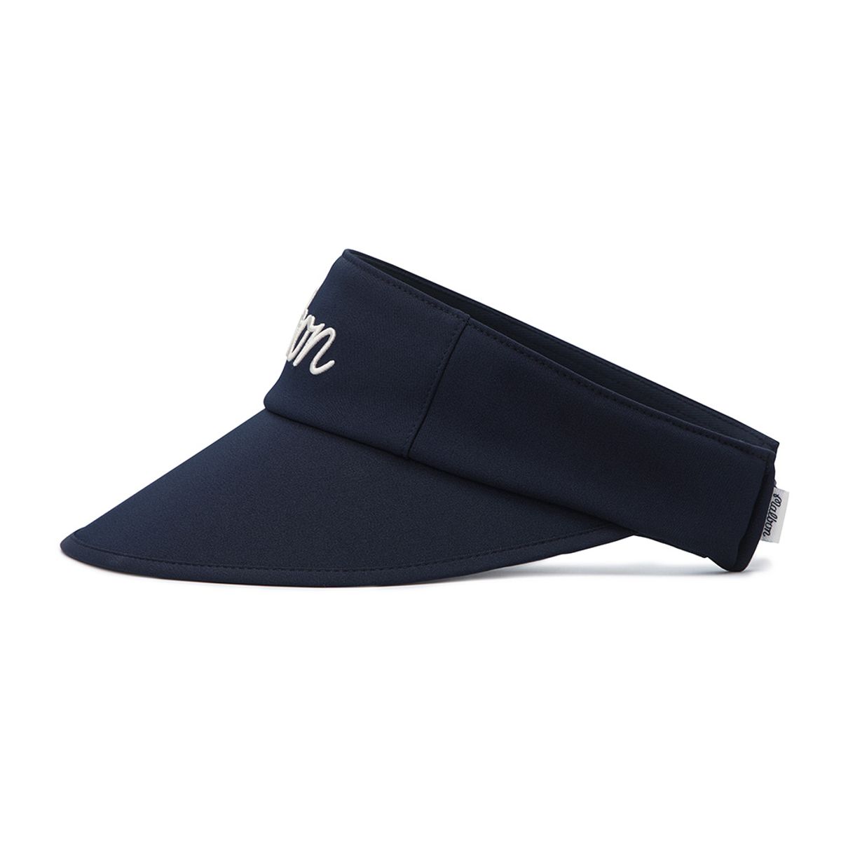 말본 골프(MALBON GOLF) 말본 로고 와이드챙 바이저 NAVY (WOMAN)