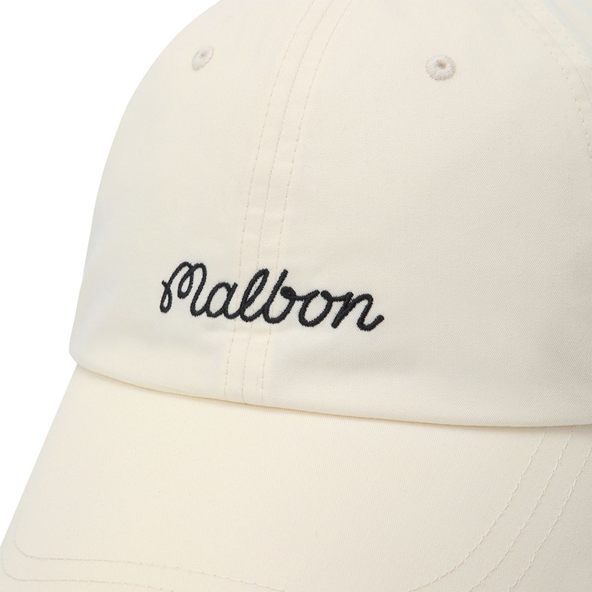 말본 골프(MALBON GOLF) 말본 베이직 로고 스크립트 캡 OFF WHITE