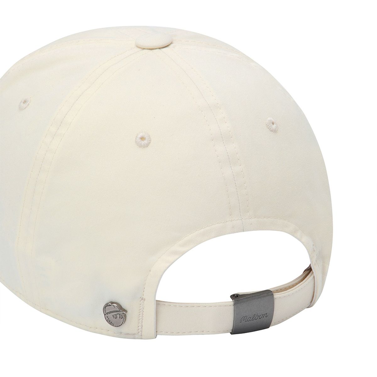 말본 골프(MALBON GOLF) 말본 베이직 로고 스크립트 캡 OFF WHITE