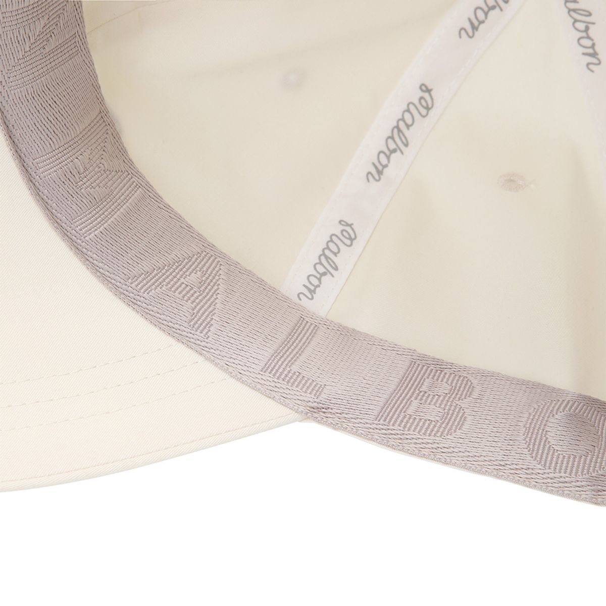 말본 골프(MALBON GOLF) 말본 베이직 로고 스크립트 캡 OFF WHITE