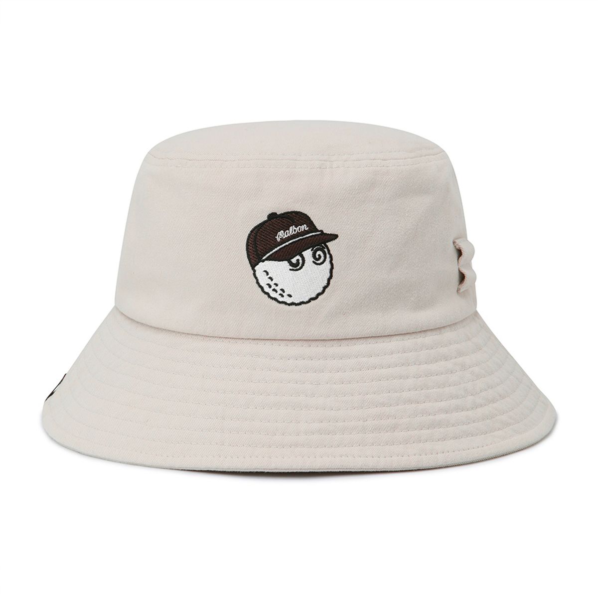 말본 골프(MALBON GOLF) 뉴 베이직 로고 버킷햇 BEIGE