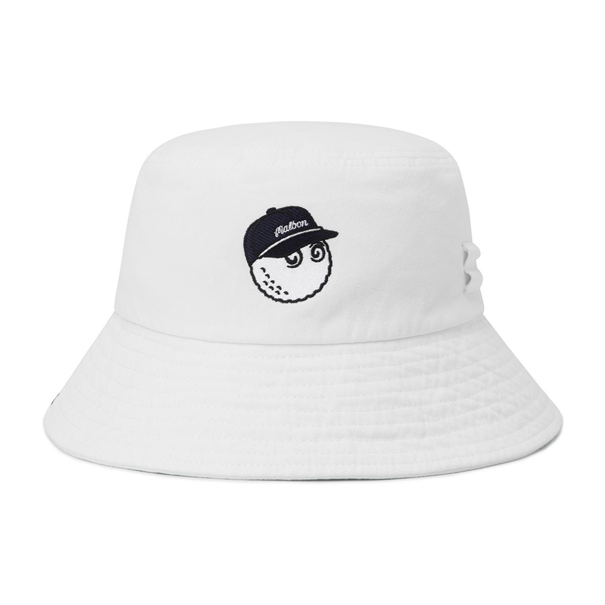 말본 골프(MALBON GOLF) 뉴 베이직 로고 버킷햇 IVORY