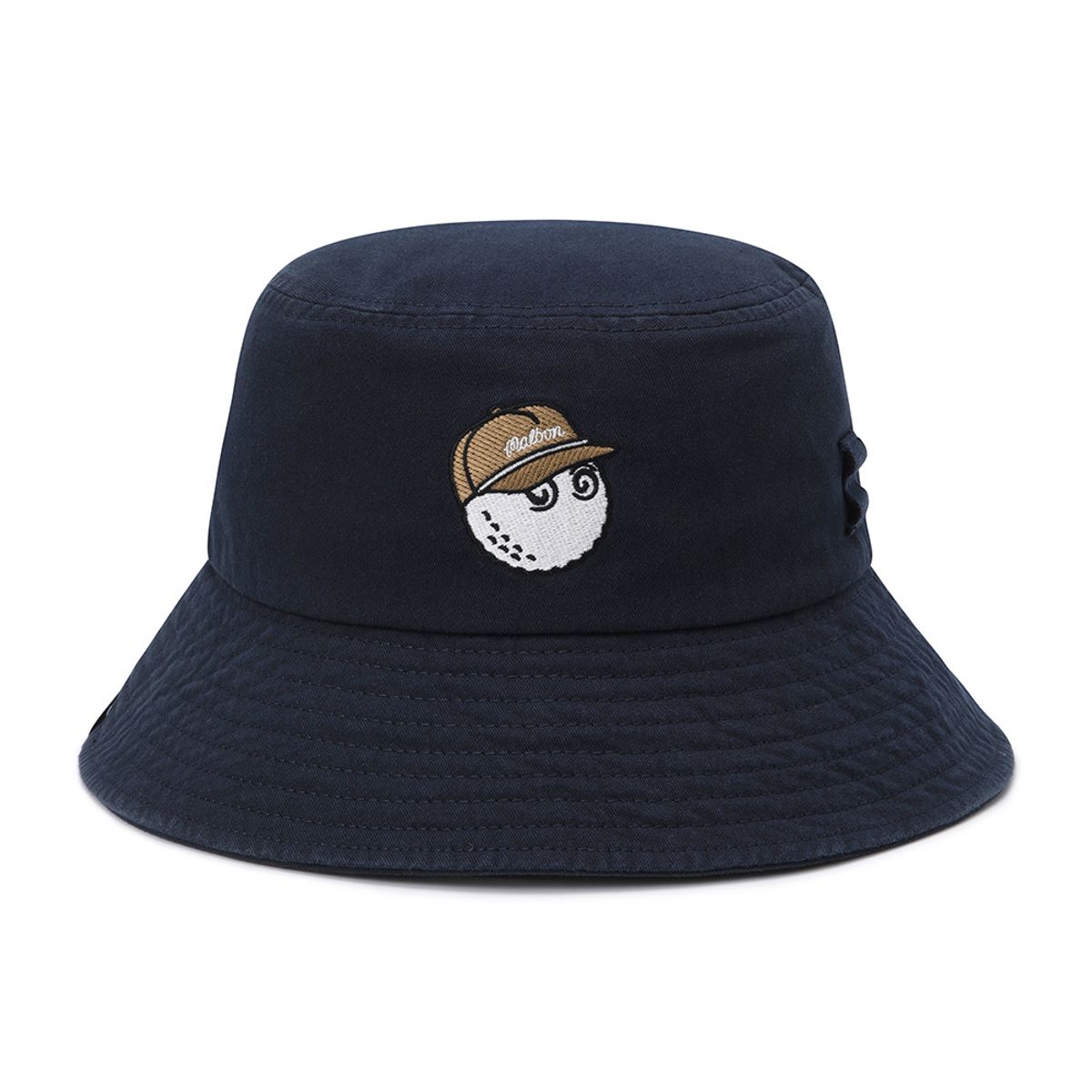 말본 골프(MALBON GOLF) 뉴 베이직 로고 버킷햇 NAVY