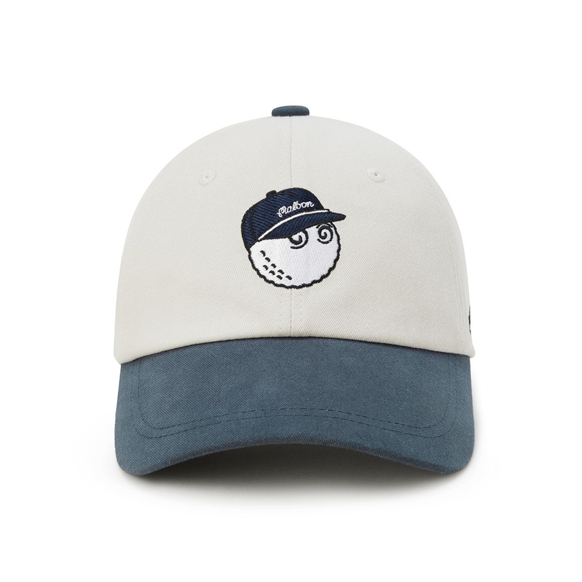 말본 골프(MALBON GOLF) 베이직 컬러블록 볼캡 NAVY