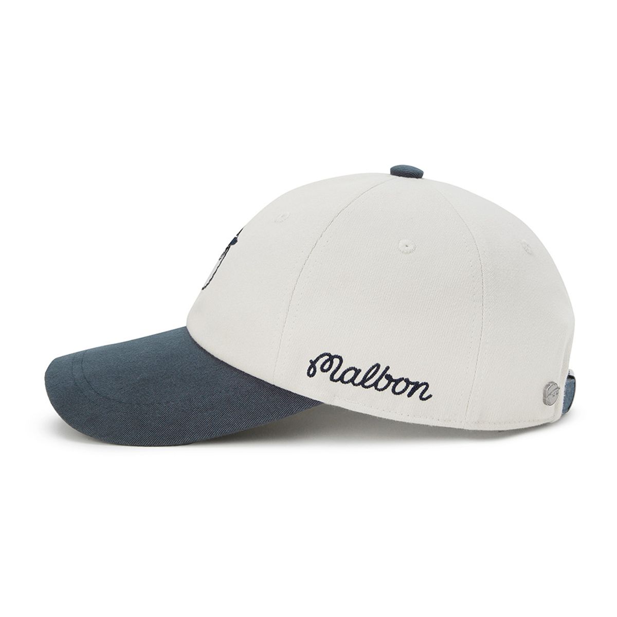 말본 골프(MALBON GOLF) 베이직 컬러블록 볼캡 NAVY