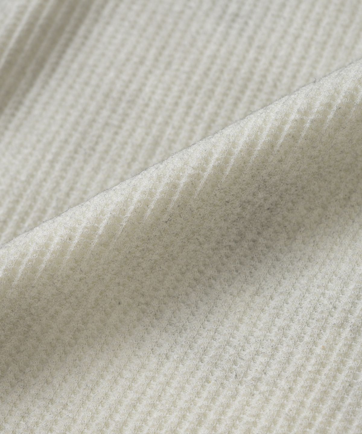 낫포너드(NOT4NERD) Eyes Dirty Washed Distressed Waffle Long Sleeve - Ivory