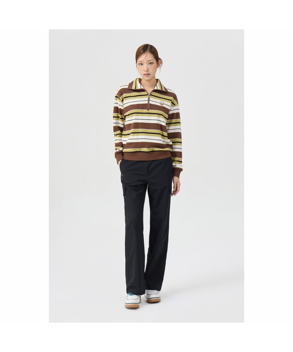 골든베어(GOLDEN BEAR) (여성) Semi-wide String Pants G5PAW26001BKX