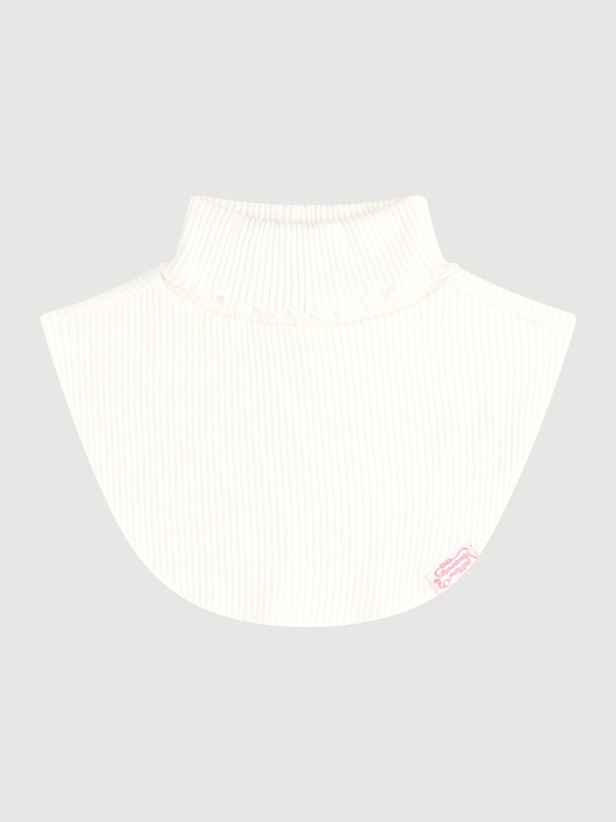 밀크마일(MILKMILE) 러블리리본컬러골지반폴라