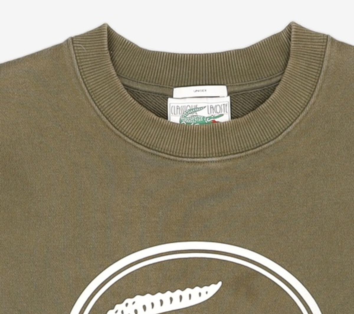 라코스테(LACOSTE) 남성 3D 로고 오가닉 코튼 맨투맨 SH7582-51N S7T S