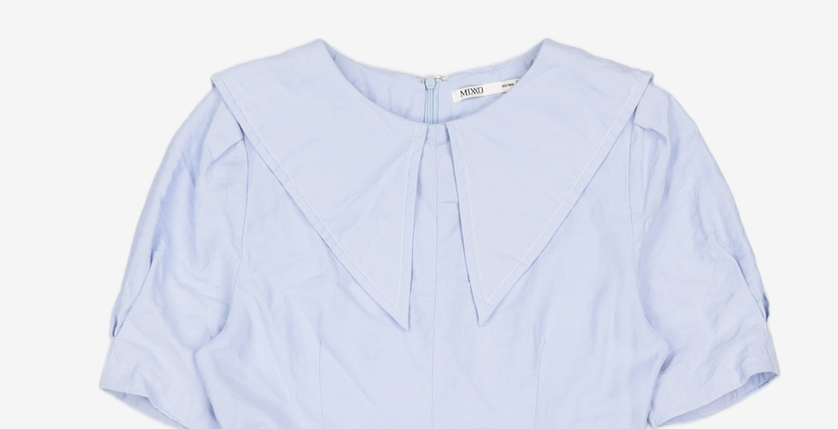 미쏘(MIXXO) 더블 카라 미니 원피스 MIWOWB526G S