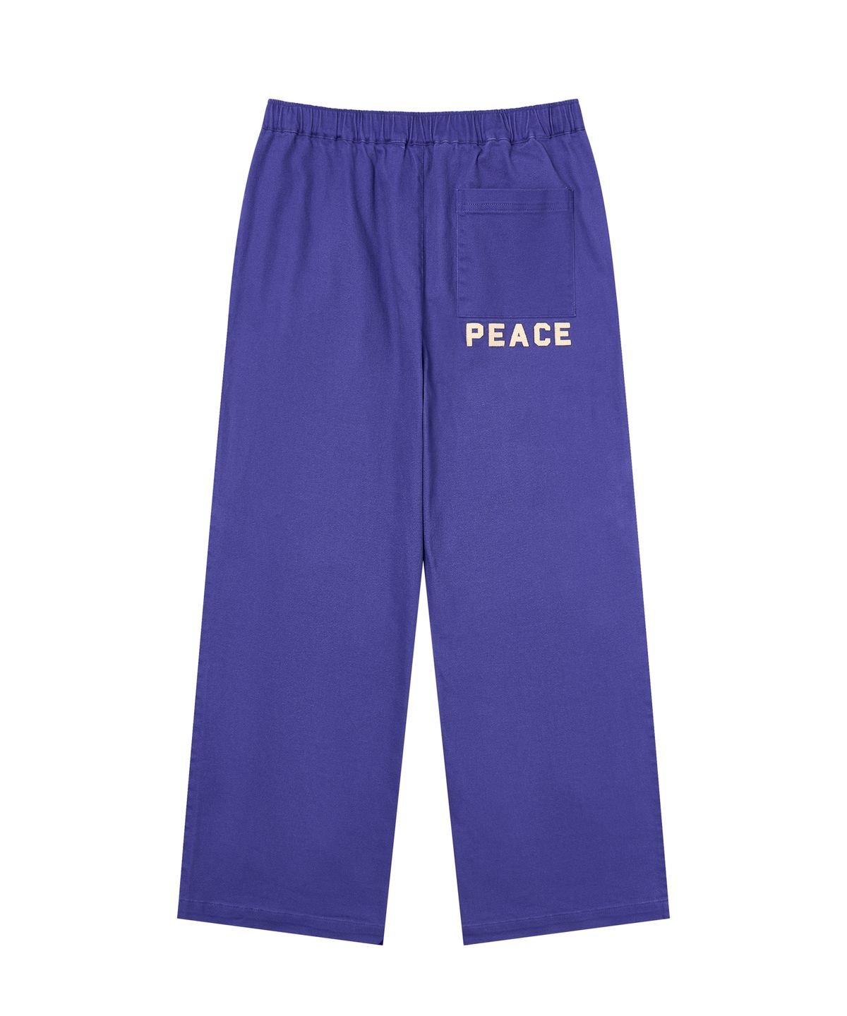 아모우(AMOU) PEACE Semi Flare Chino Pants BLUE
