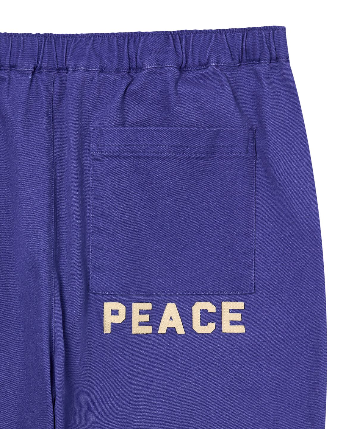 아모우(AMOU) PEACE Semi Flare Chino Pants BLUE