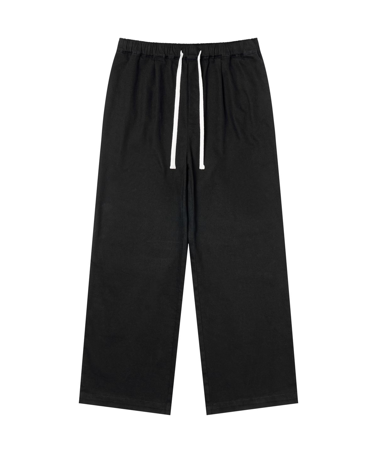 아모우(AMOU) PEACE Semi Flare Chino Pants BLACK