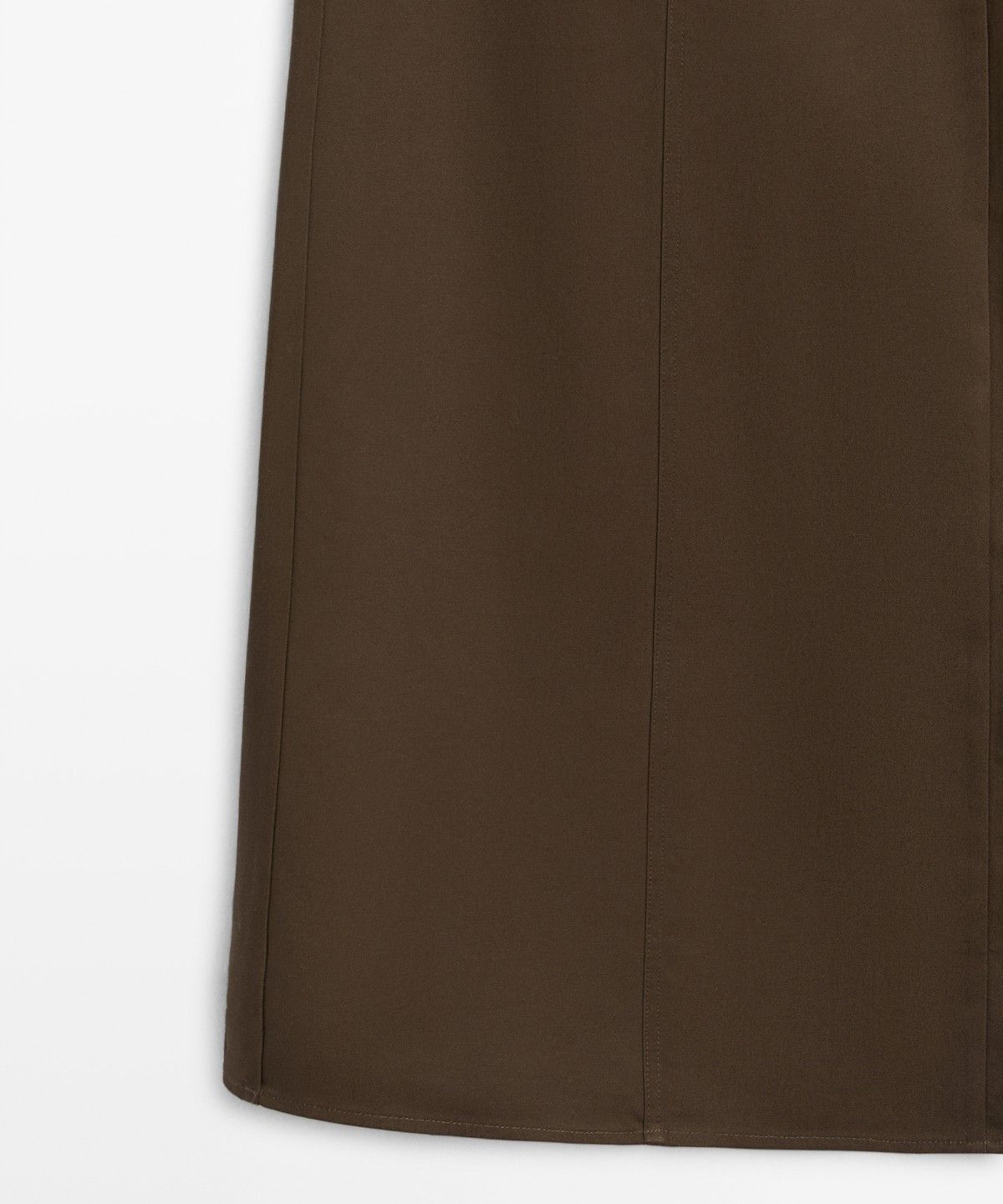 마시모두띠(MASSIMO DUTTI) 100% 코튼 미디 스커트