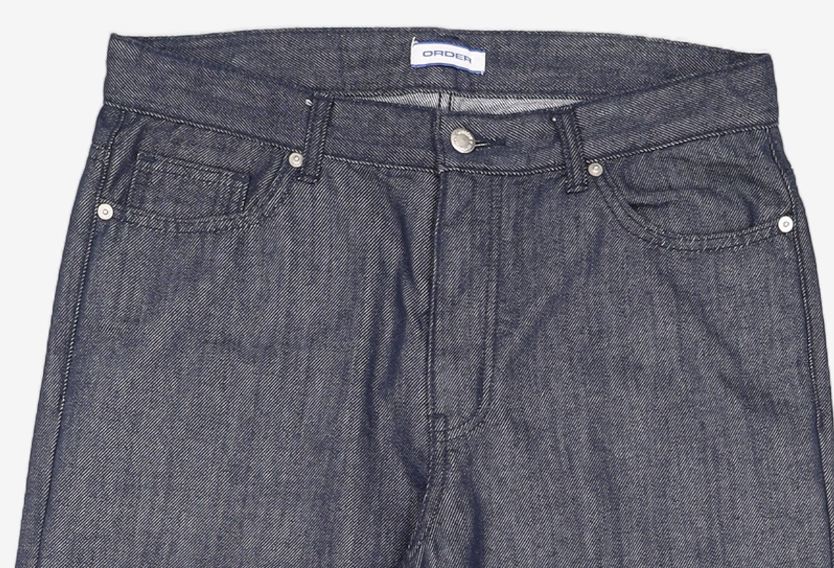 오더아카이브(ORDER ARCHIVE) Minimal wide jeans - 논페이드 로우인디고 32