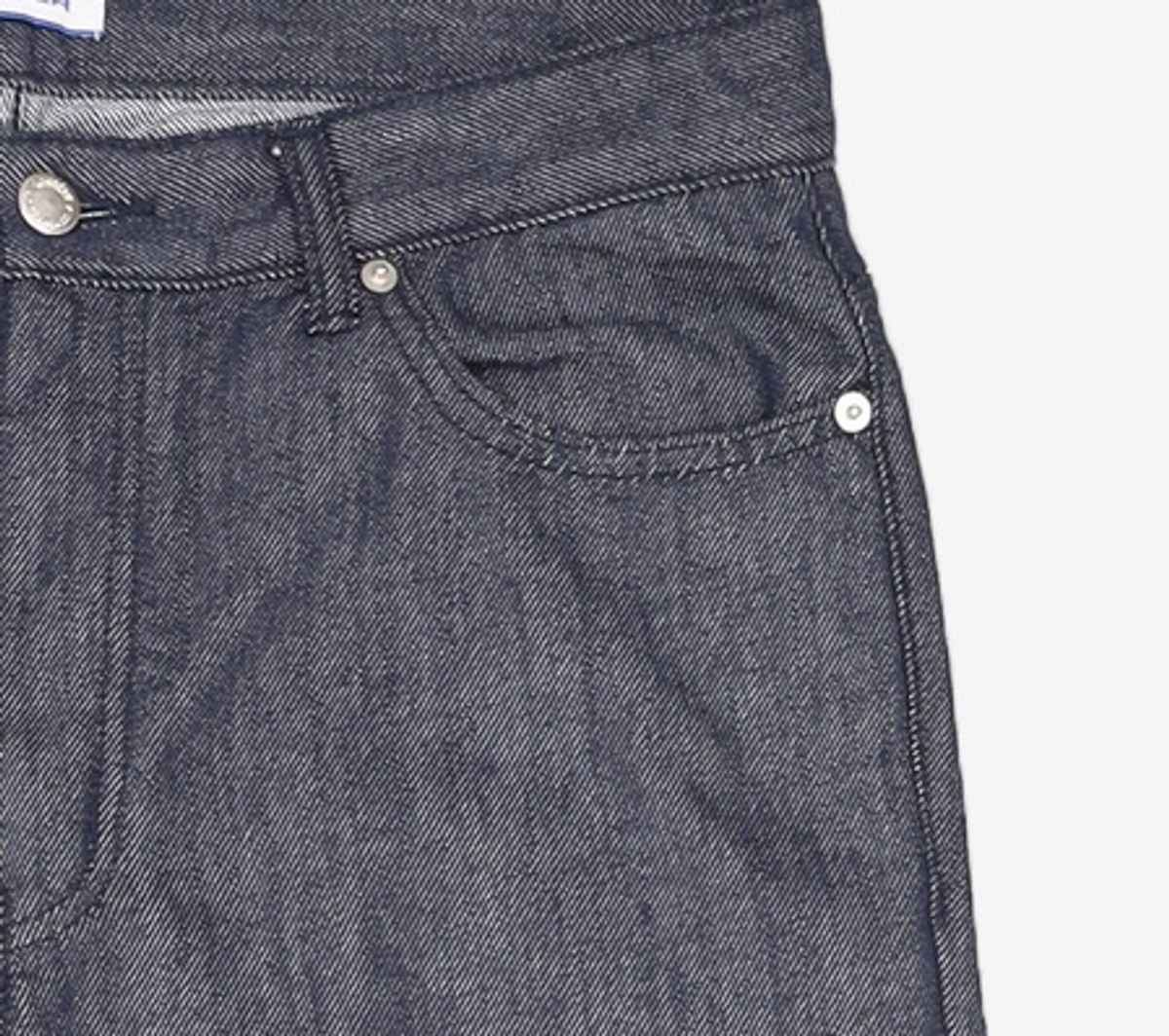 오더아카이브(ORDER ARCHIVE) Minimal wide jeans - 논페이드 로우인디고 32